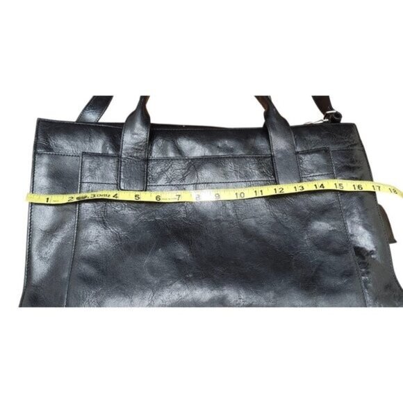 Wilsons Leather Pelle Studio Black Business Briefcase Laptop Handbag - Picture 13 of 15